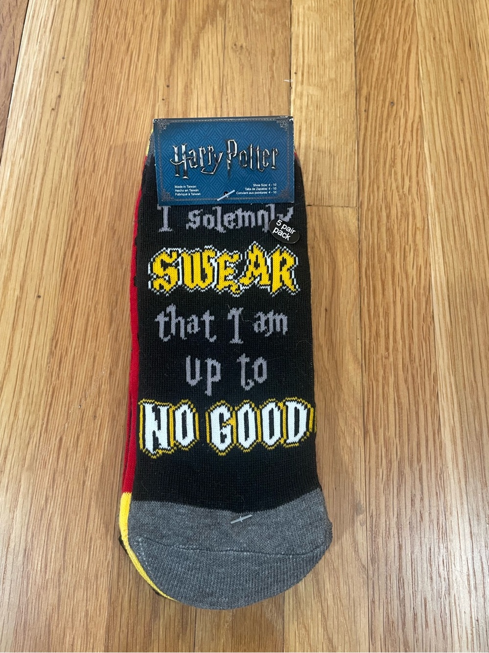 NEW Harry Potter Socks 5 pack Sz Ladies 4 - 10
